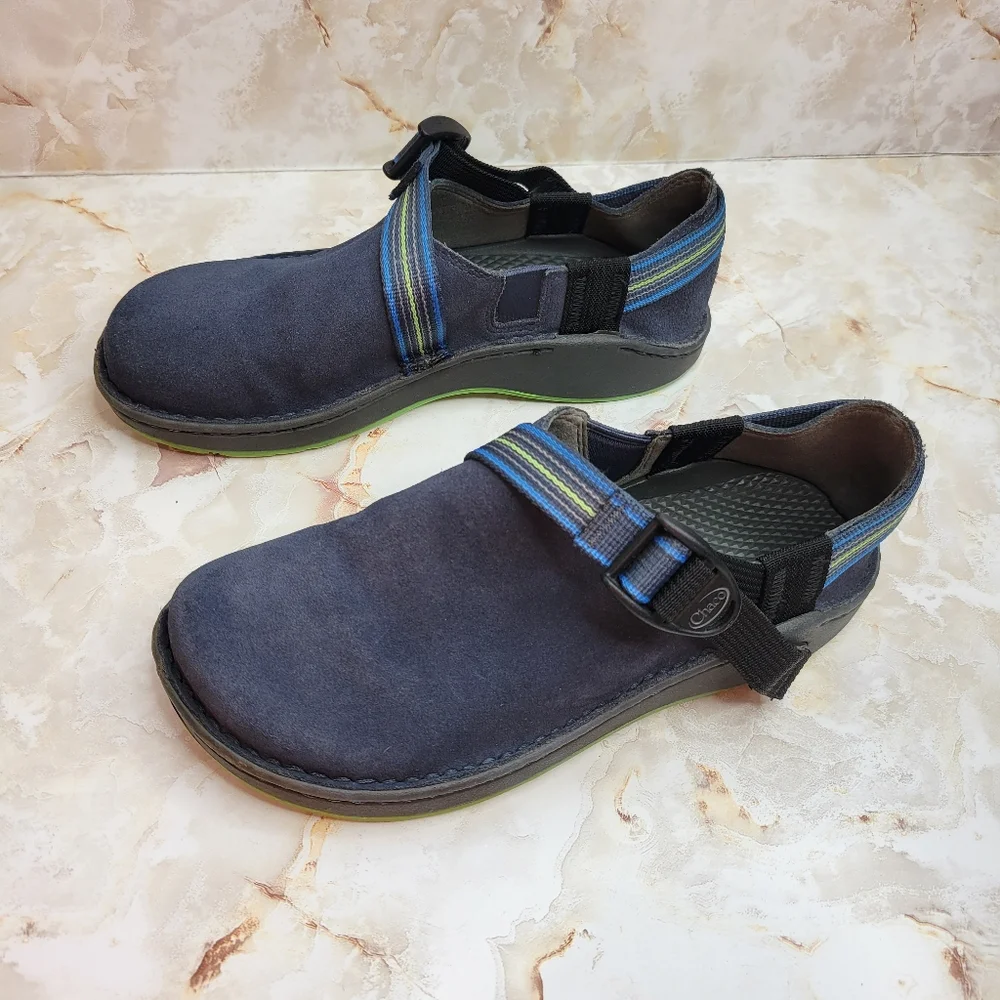Chaco Pedshed Ecothread Blue Shoes Big Kids Size 5